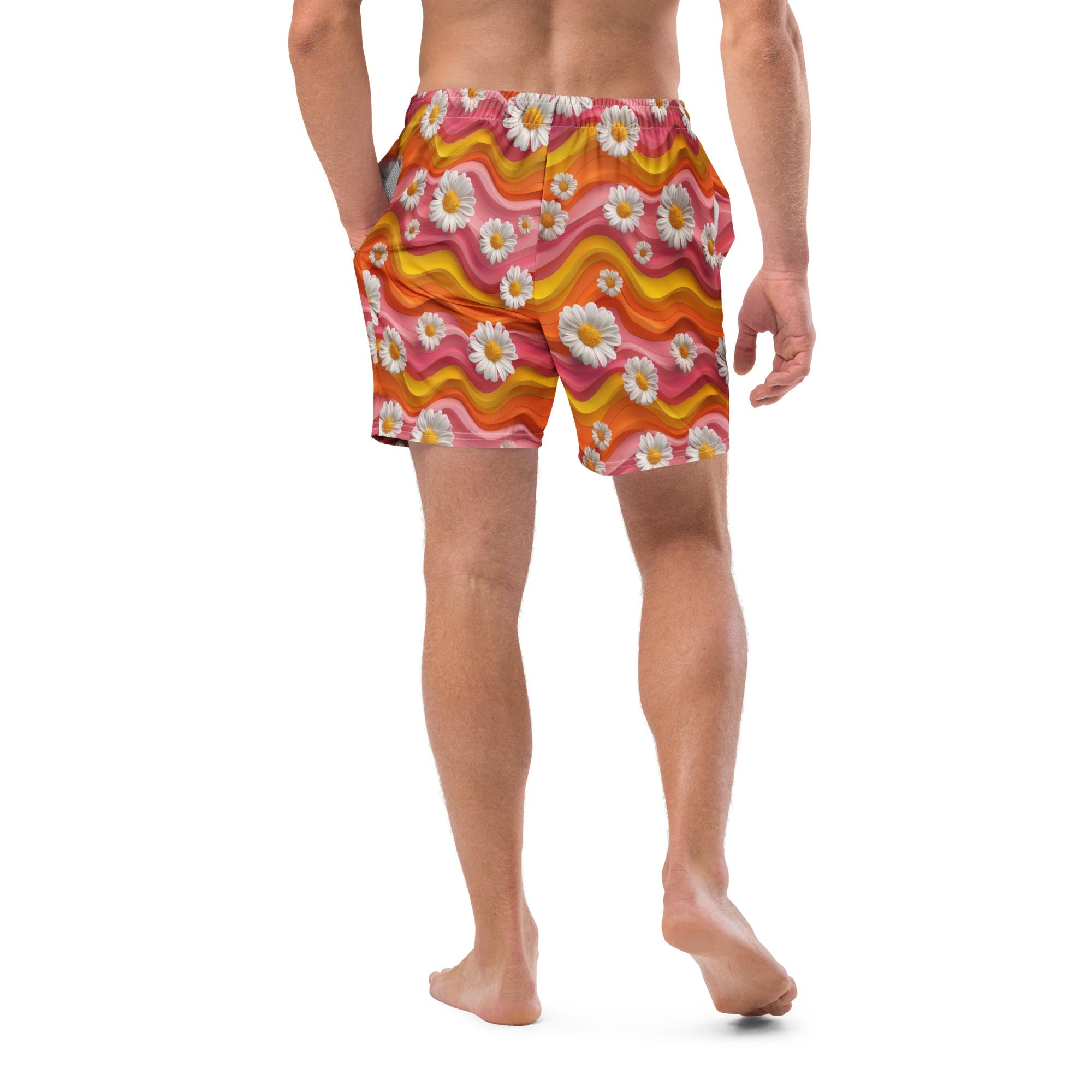 Baha Ranch Yeehaw Groovy Floral Men's Swim Trunks by Baha Ranch Western Wear - product image 2