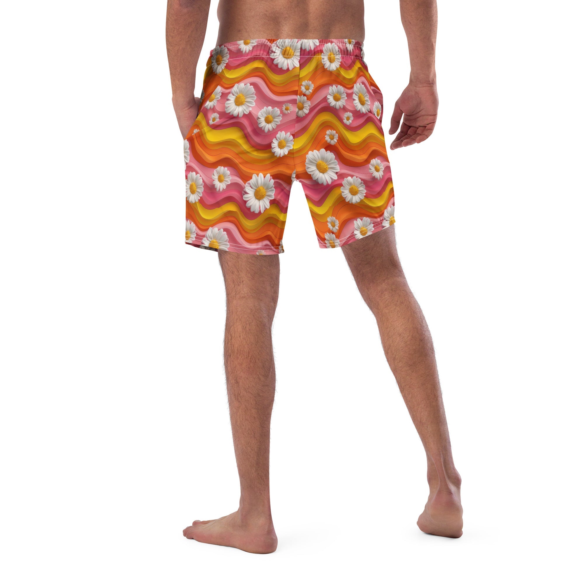 Baha Ranch Yeehaw Groovy Floral Men's Swim Trunks by Baha Ranch Western Wear - product image 3