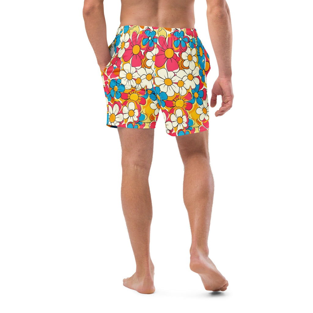 Baha Ranch Yeehaw Flower Child Retro Men's Swim Trunks by Baha Ranch Western Wear - product image 2