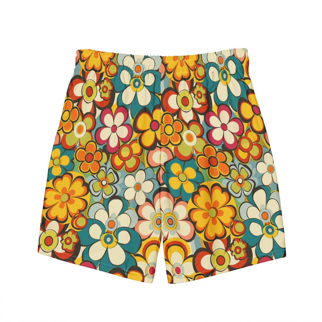 Baha Ranch Yeehaw Woodstock Retro Floral Men's Swim Trunks by Baha Ranch Western Wear - product image 5