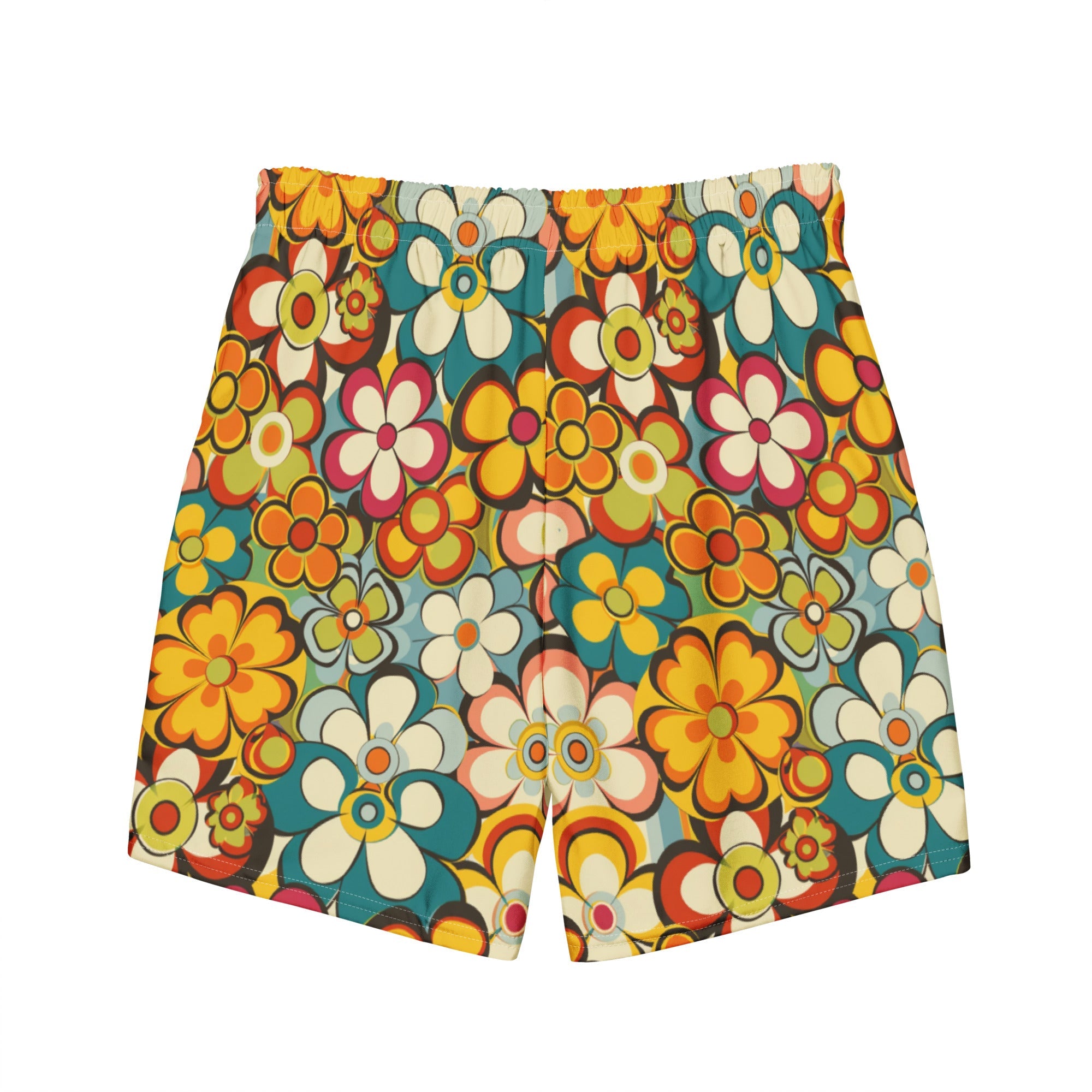 Baha Ranch Yeehaw Woodstock Retro Floral Men's Swim Trunks by Baha Ranch Western Wear - product image 5