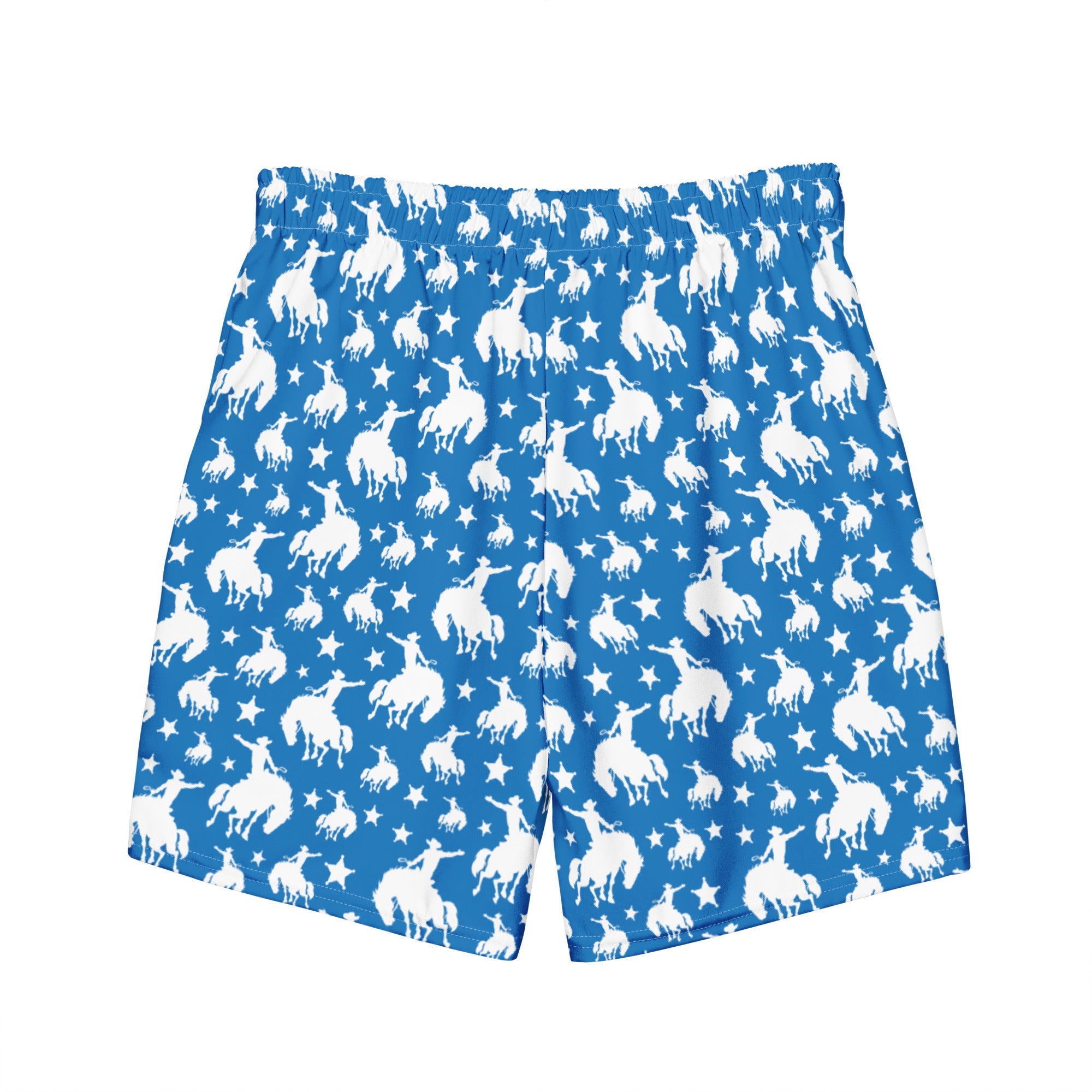 Baha Ranch Yeehaw Blue Rodeo Cowboy Men's Swim Trunks by Baha Ranch Western Wear - product image 5