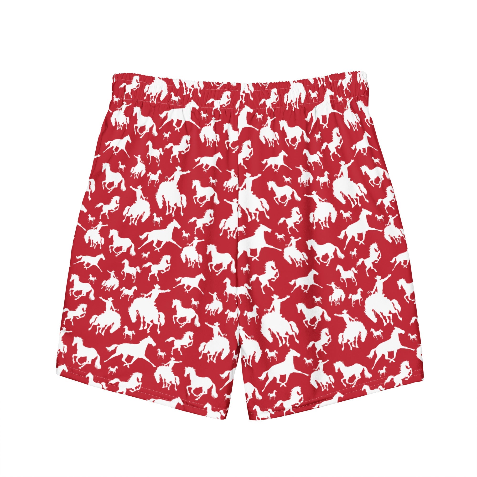 Baha Ranch Yeehaw Red Rodeo Cowboy Men's Swim Trunks by Baha Ranch Western Wear - product image 5