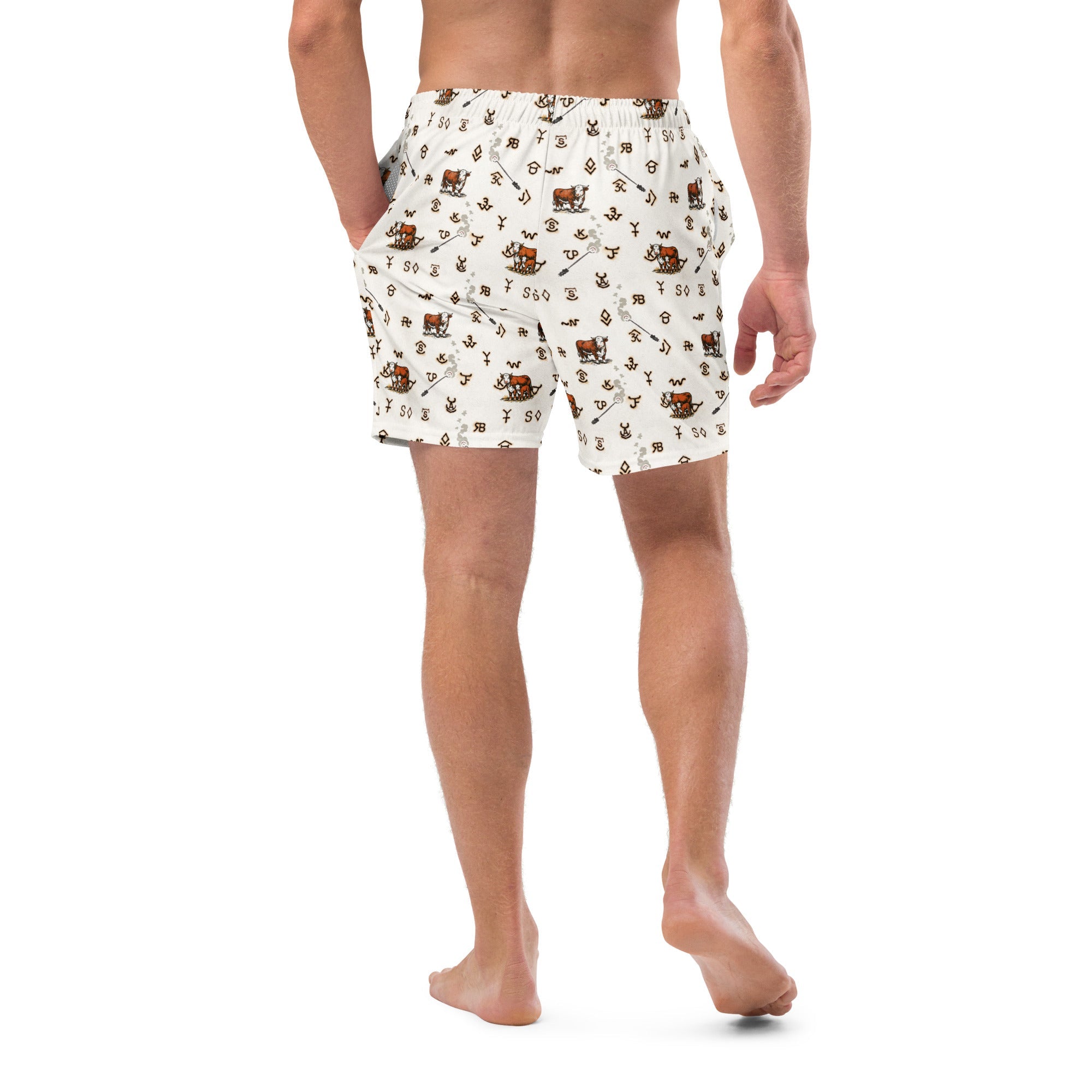 Baha Ranch YEEHAW Hereford Brands Swim Trunks by Baha Ranch Western Wear - product image 3