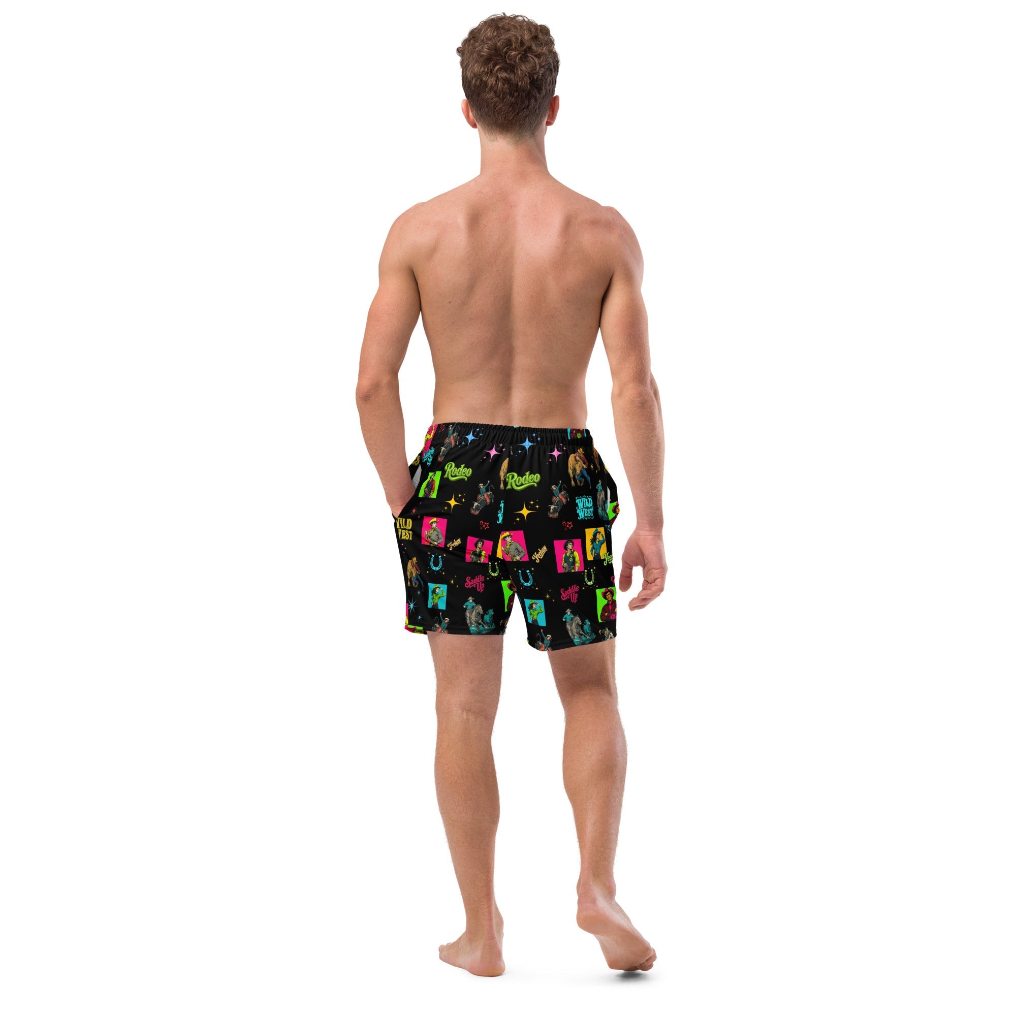 Baha Ranch Yeehaw The Last Roundup Swim Trunks by Baha Ranch Western Wear - product image 5