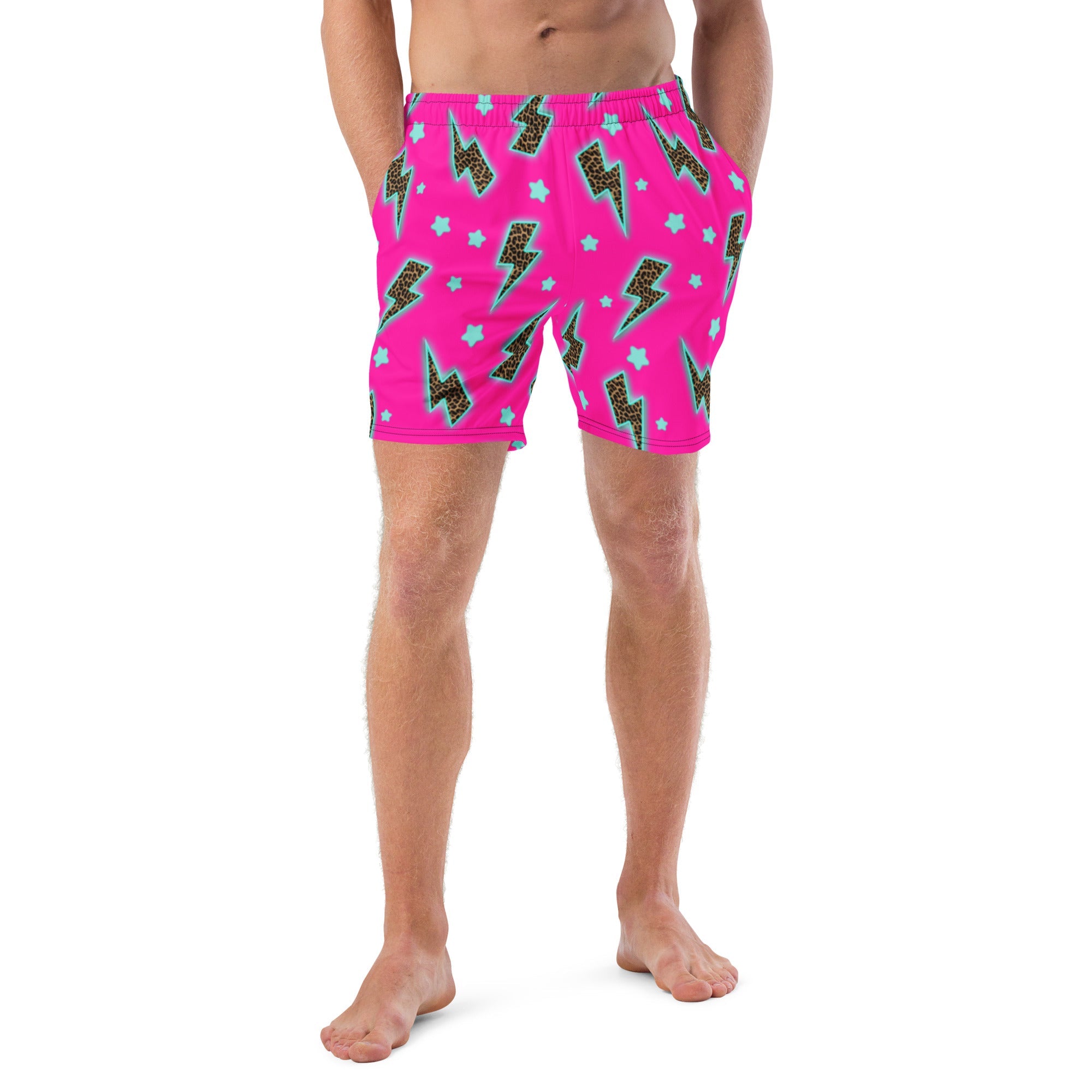 Baha Ranch Yeehaw Leopard Lightning Men's Swim Trunks by Baha Ranch Western Wear - product image 3