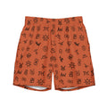 Baha Ranch Yeehaw Brown Cattle Brands Men's Swim Trunks by Baha Ranch Western Wear