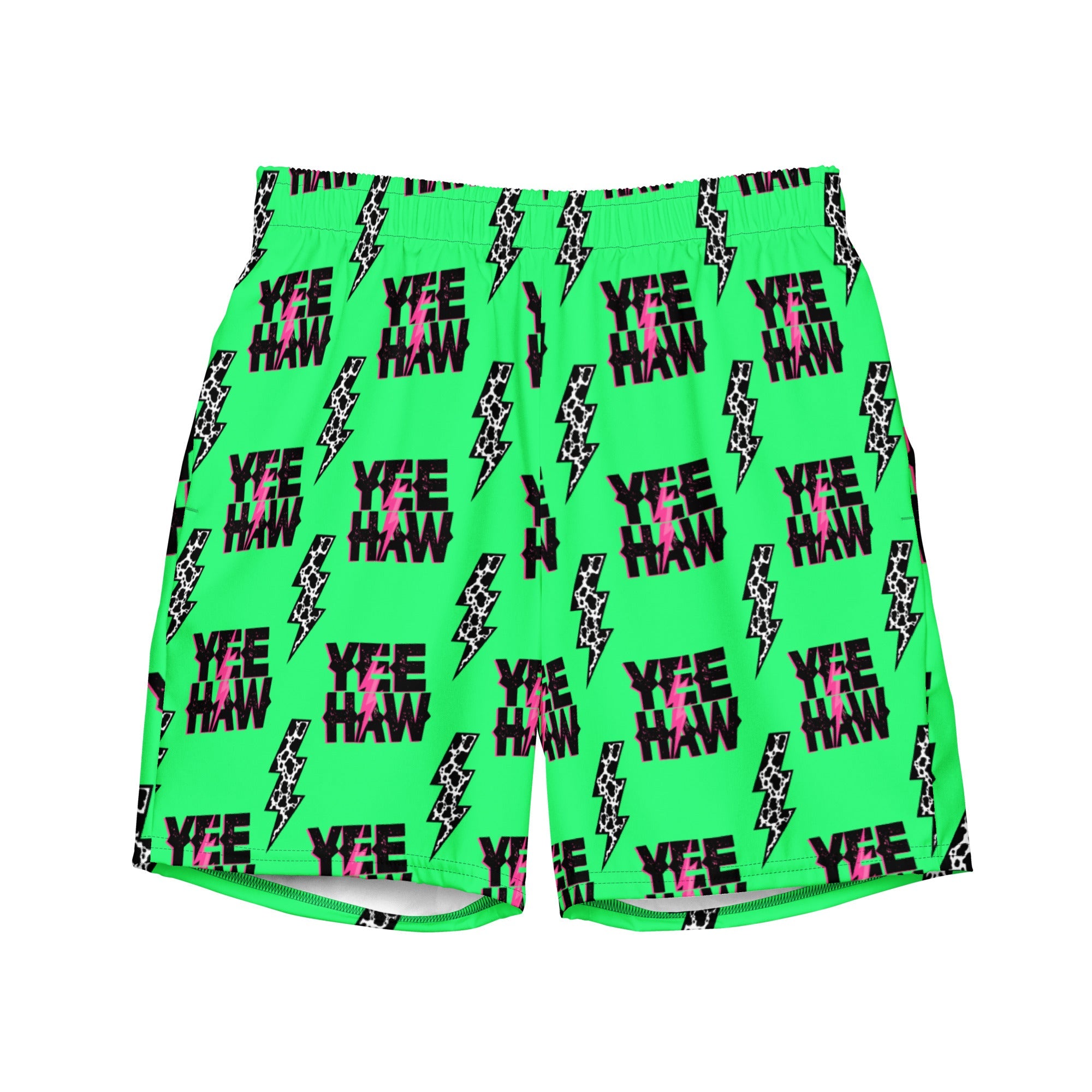 Baha Ranch Yeehaw Neon Men's Swim Trunks by Baha Ranch Western Wear