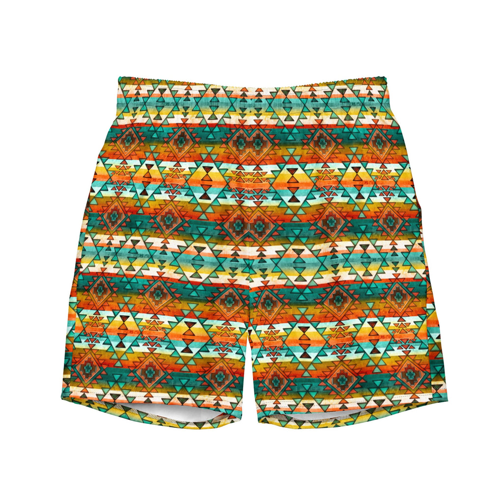 Baha Ranch Yeehaw Native Aztec Men's Swim Trunks by Baha Ranch Western Wear