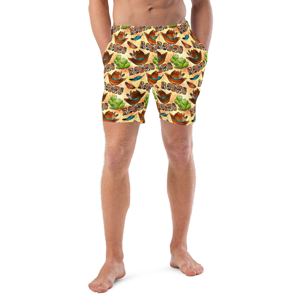 Baha Ranch Yeehaw Rodeo Fever Men's Swim Trunks by Baha Ranch Western Wear - product image 2