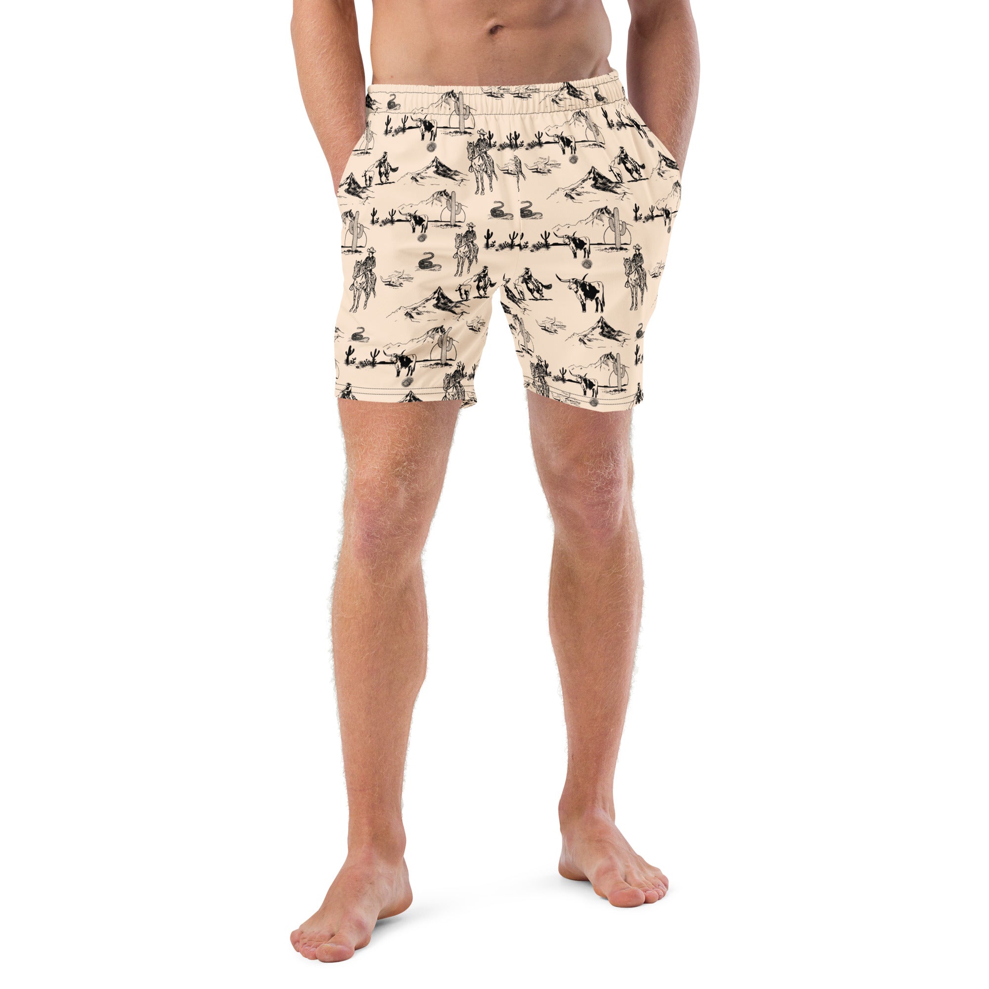 Baha Ranch Yeehaw Cowboy Ranch Men's Swim Trunks by Baha Ranch Western Wear - product image 2