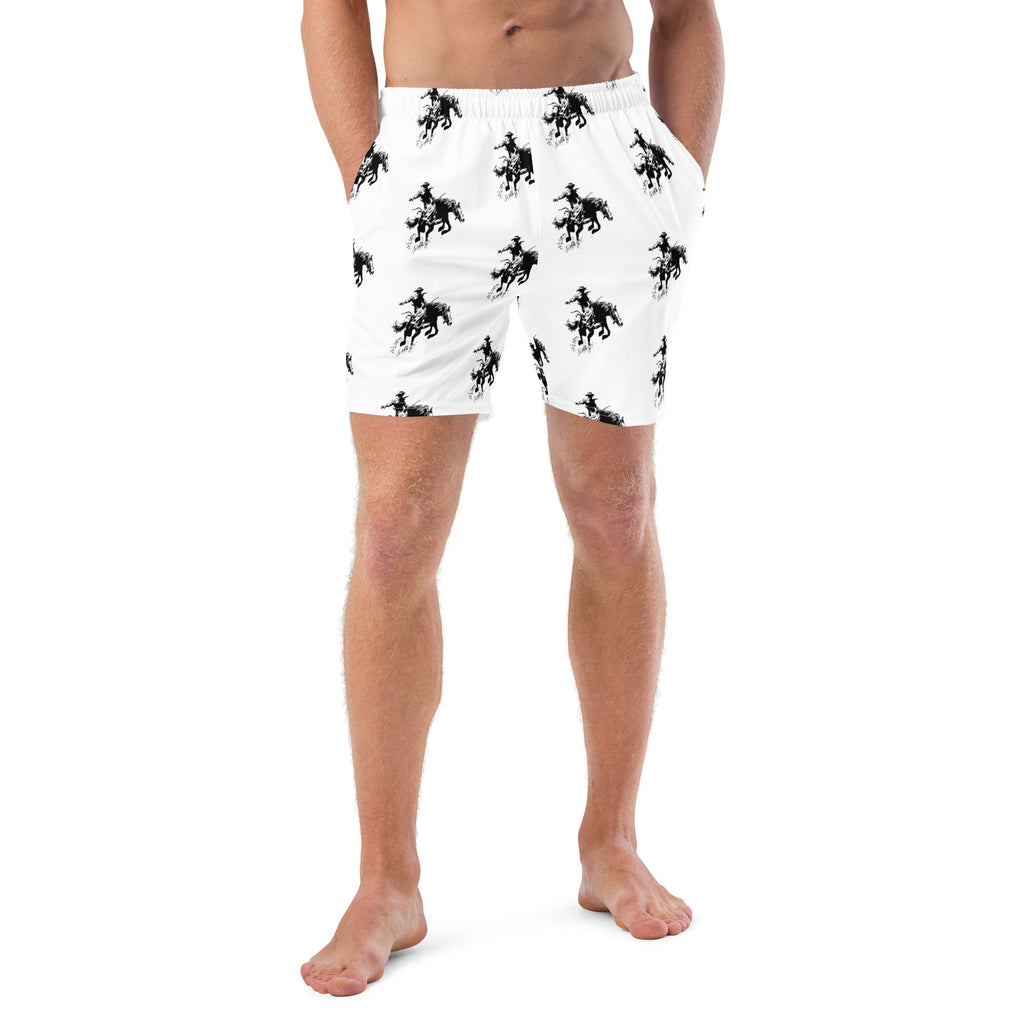 Baha Ranch Yeehaw Rodeo Bronc Men's Swim Trunks by Baha Ranch Western Wear - product image 2