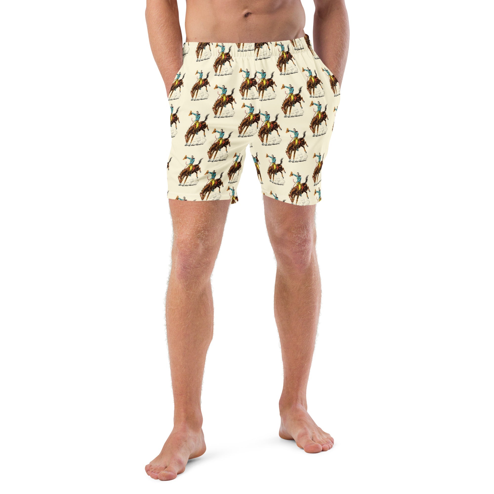 Baha Ranch Yeehaw Vintage Rodeo Men's Swim Trunks by Baha Ranch Western Wear - product image 2