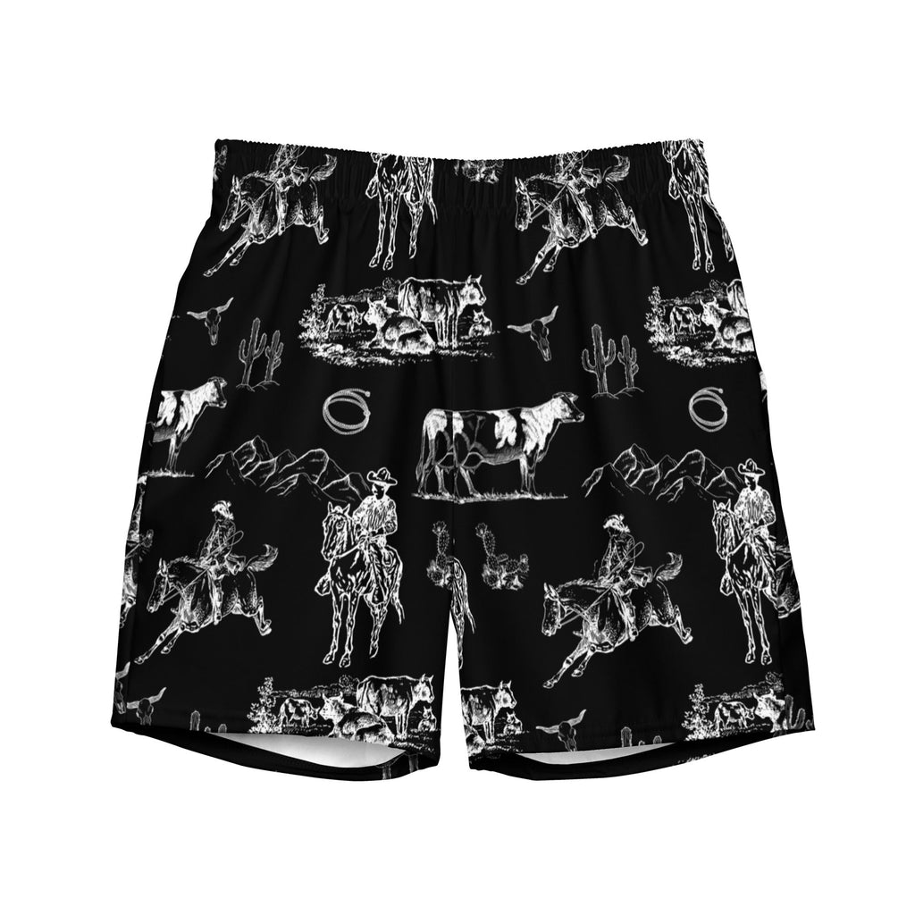Baha Ranch Yeehaw Ranch Life Men's Swim Trunks by Baha Ranch Western Wear