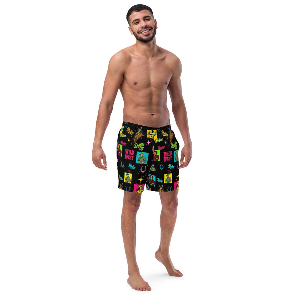 Baha Ranch Yeehaw The Last Roundup Swim Trunks by Baha Ranch Western Wear - product image 2