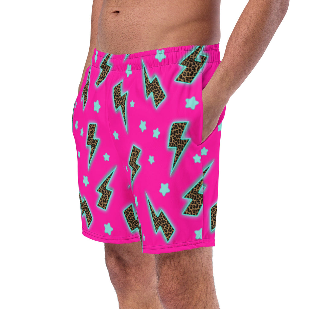 Baha Ranch Yeehaw Leopard Lightning Men's Swim Trunks by Baha Ranch Western Wear - product image 4