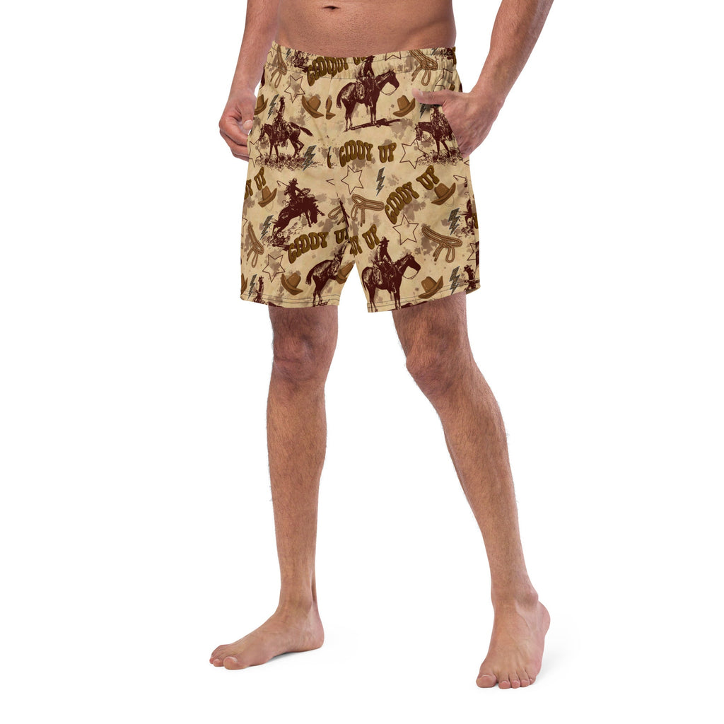 Baha Ranch Yeehaw Vintage Western Men's Swim Trunks by Baha Ranch Western Wear - product image 3
