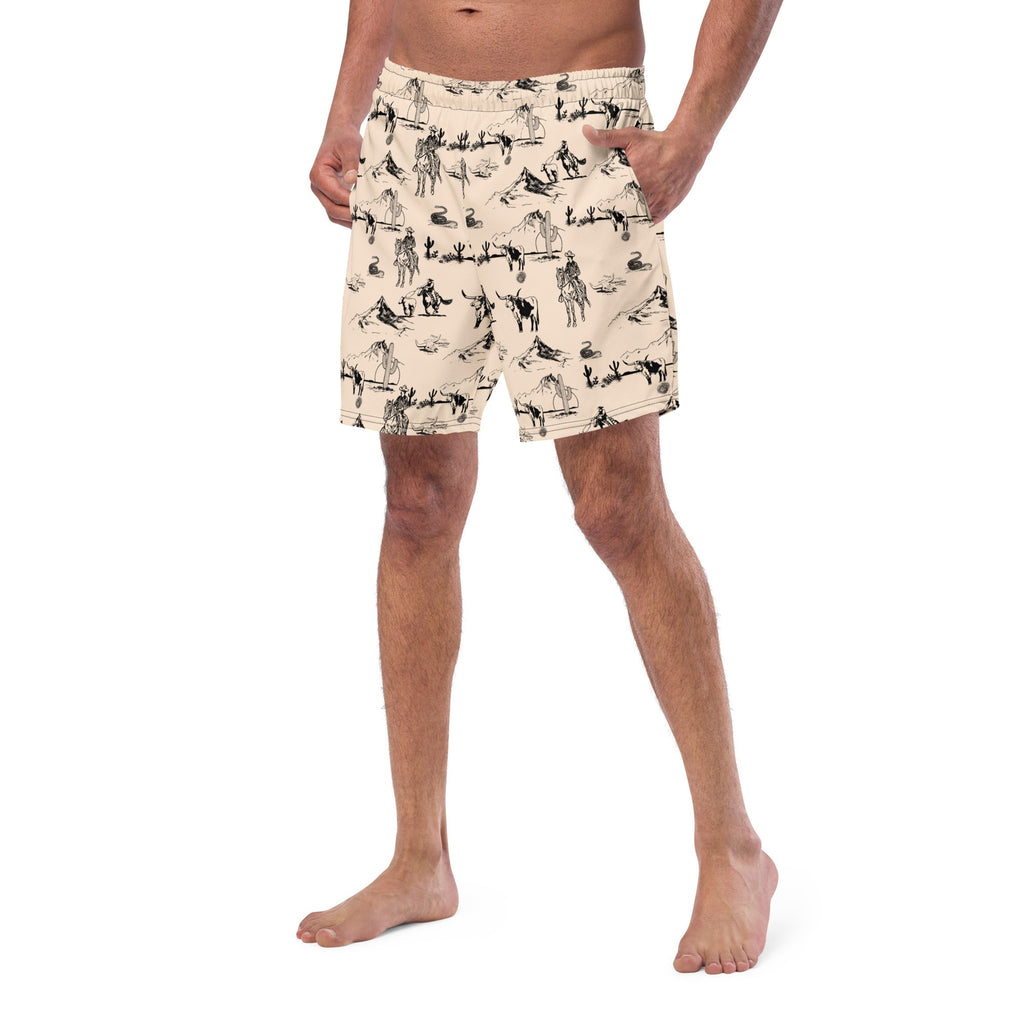 Baha Ranch Yeehaw Cowboy Ranch Men's Swim Trunks by Baha Ranch Western Wear - product image 3
