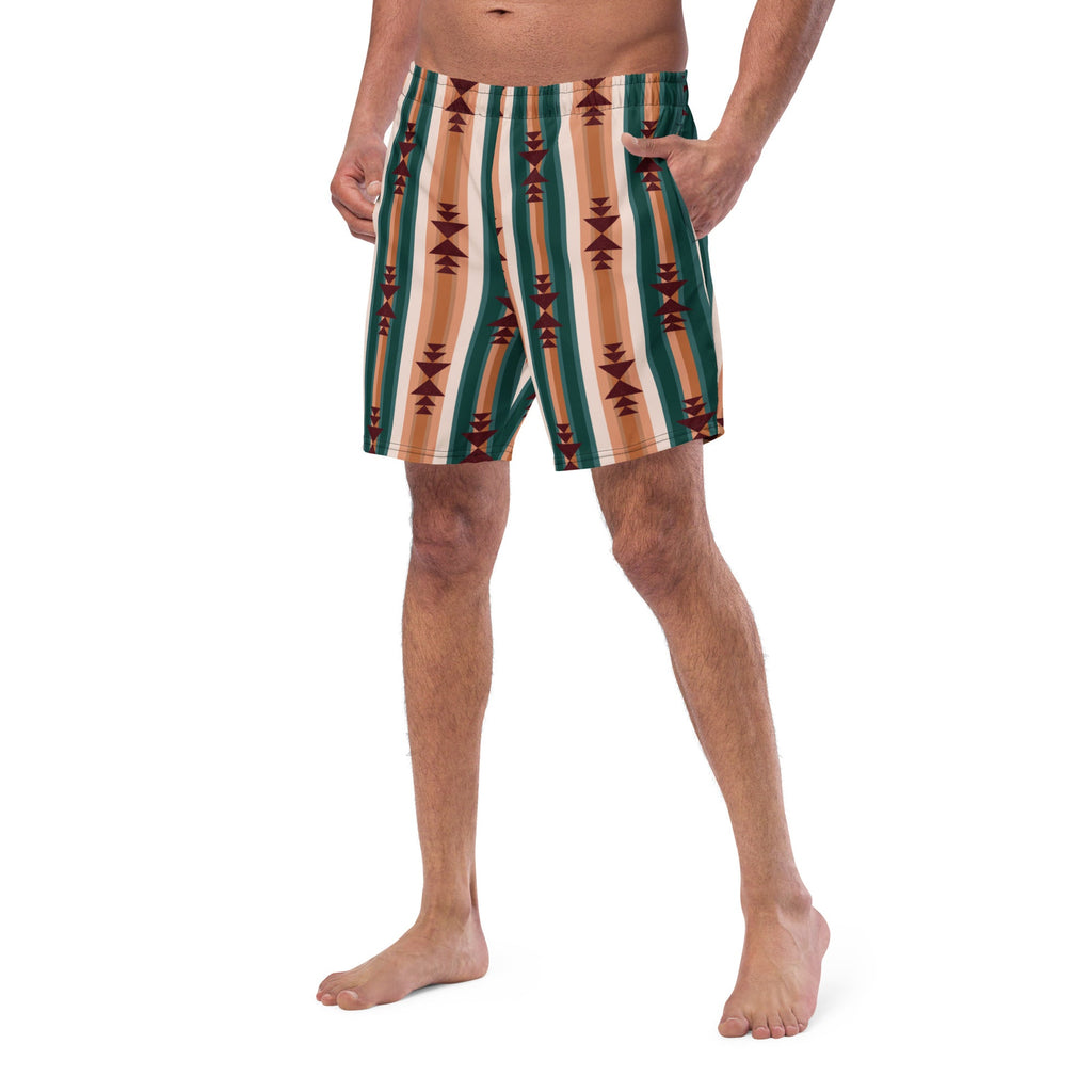 Baha Ranch Yeehaw Cocoa Aztec Men's Swim Trunks by Baha Ranch Western Wear - product image 3