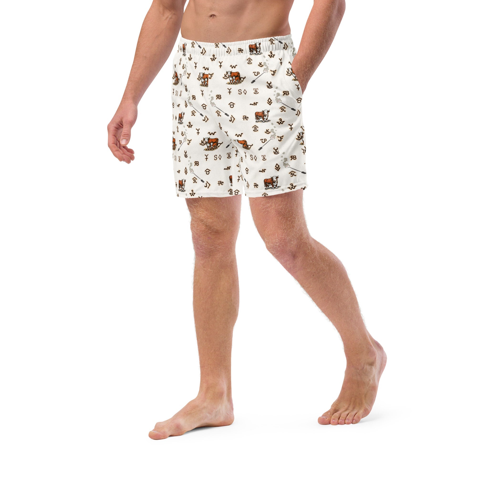 Baha Ranch YEEHAW Hereford Brands Swim Trunks by Baha Ranch Western Wear - product image 2