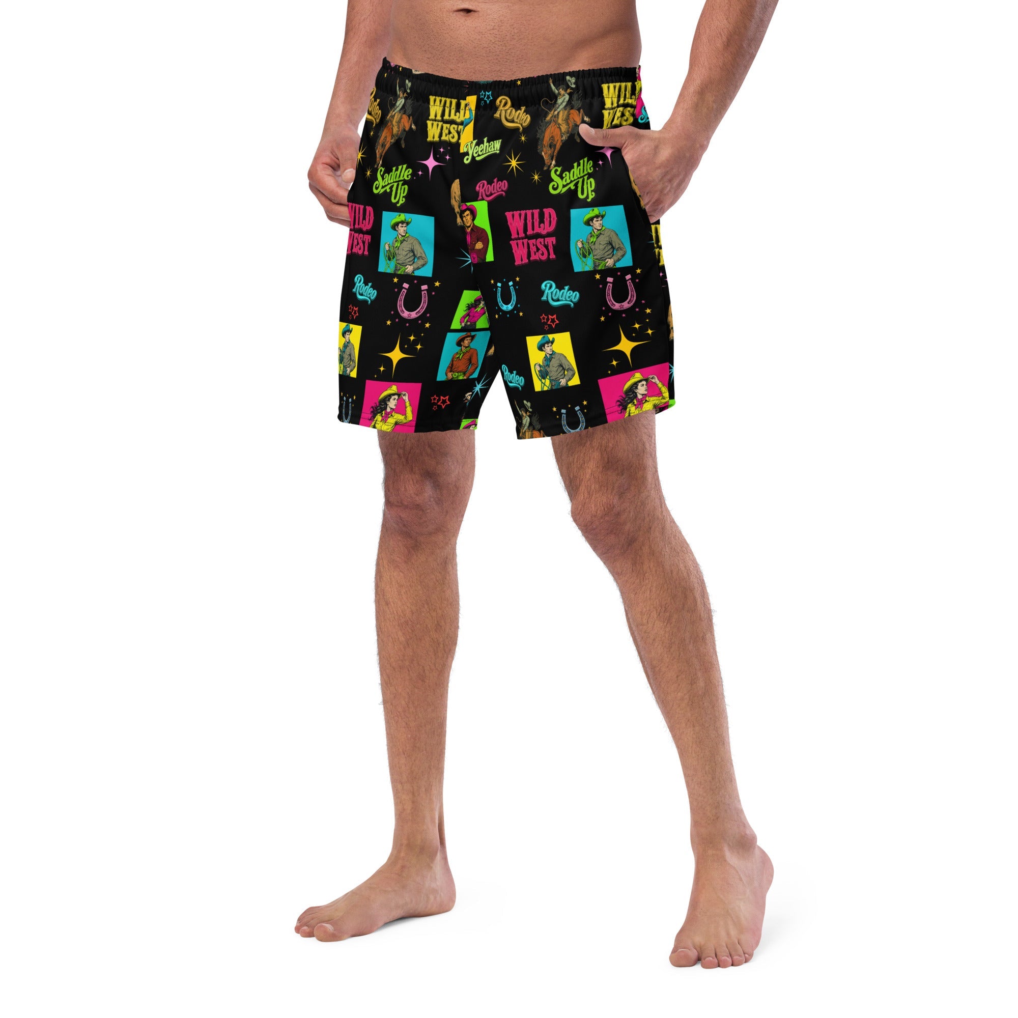 Baha Ranch Yeehaw The Last Roundup Swim Trunks by Baha Ranch Western Wear - product image 3
