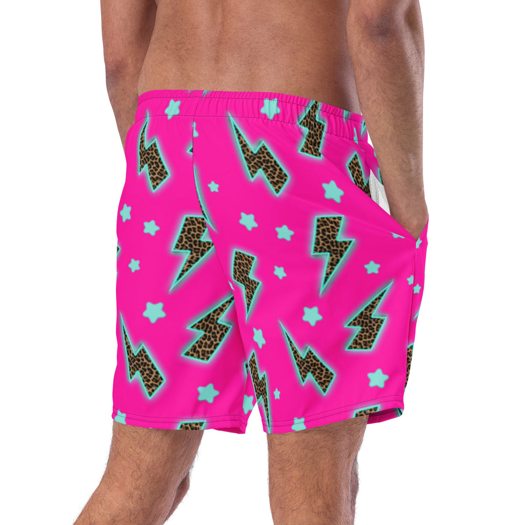 Baha Ranch Yeehaw Leopard Lightning Men's Swim Trunks by Baha Ranch Western Wear - product image 5