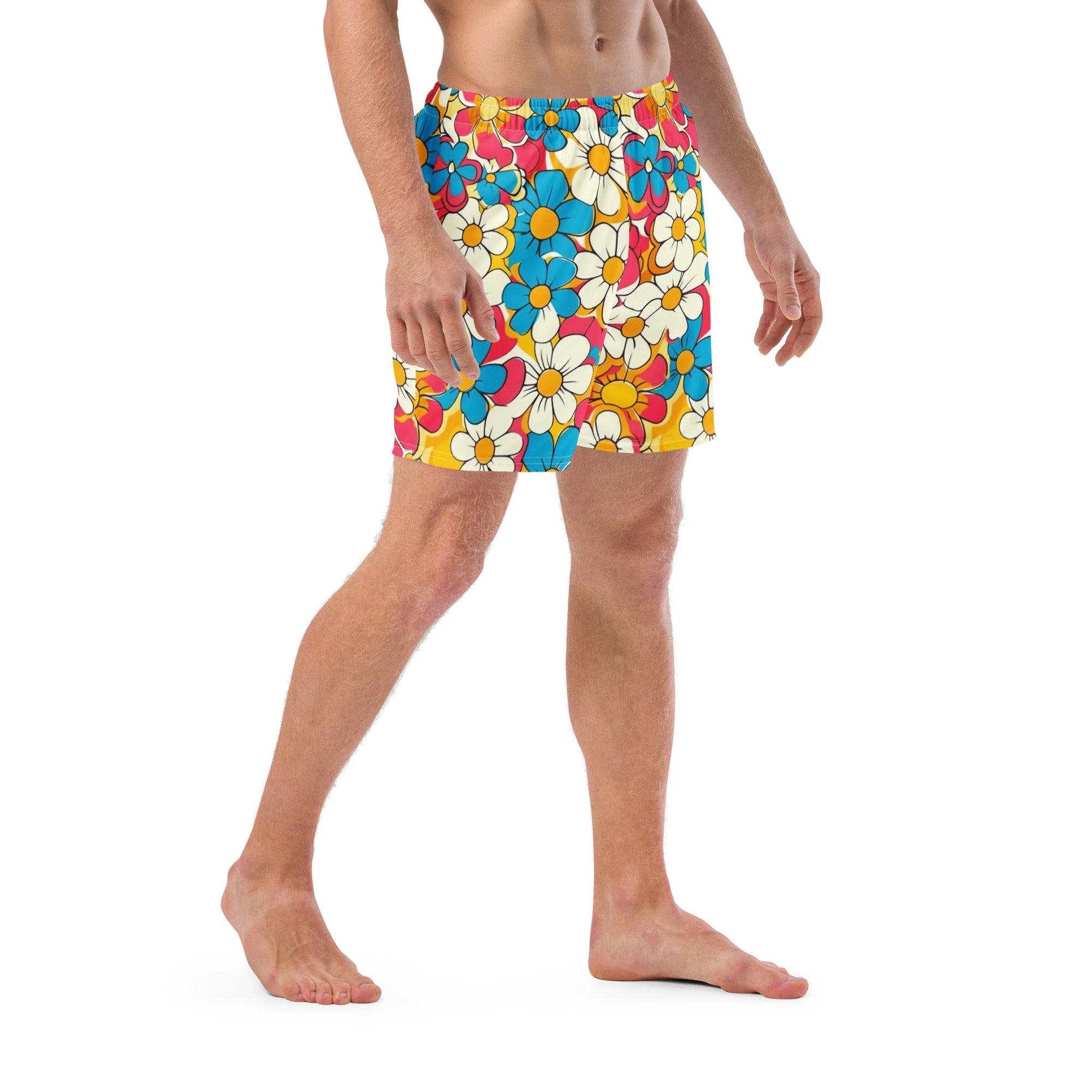Baha Ranch Yeehaw Flower Child Retro Men's Swim Trunks by Baha Ranch Western Wear - product image 4