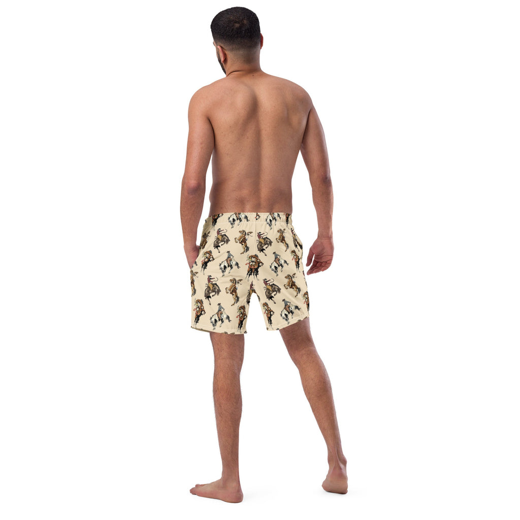 Baha Ranch Yeehaw Vintage Cowgirl Men's Swim Trunks by Baha Ranch Western Wear - product image 7
