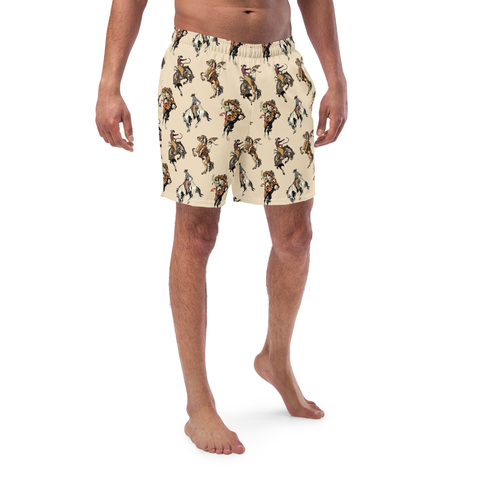 Baha Ranch Yeehaw Vintage Cowgirl Men's Swim Trunks by Baha Ranch Western Wear - product image 2