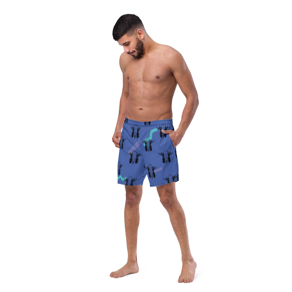 Baha Ranch Yeehaw Mullet Cowboy Men's Swim Trunks by Baha Ranch Western Wear - product image 4