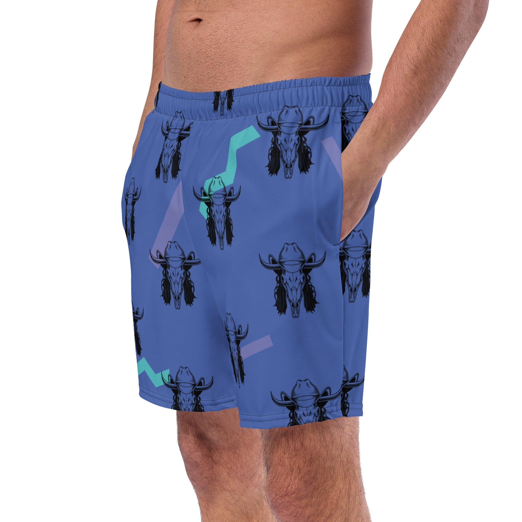 Baha Ranch Yeehaw Mullet Cowboy Men's Swim Trunks by Baha Ranch Western Wear - product image 6