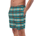 Baha Ranch Yeehaw Teal Aztec Blanket Print Mens Swim Shorts by Baha Ranch Western Wear - product image 2
