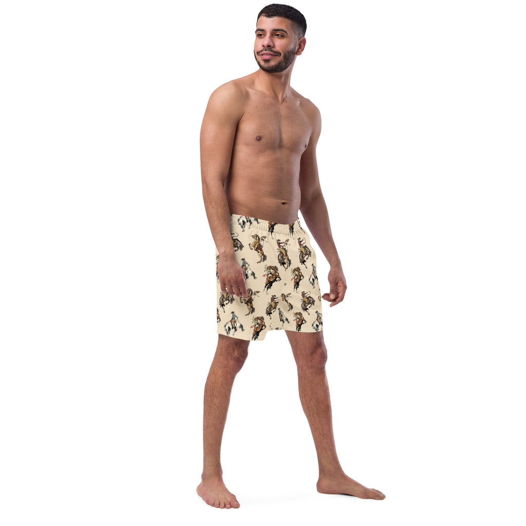 Baha Ranch Yeehaw Vintage Cowgirl Men's Swim Trunks by Baha Ranch Western Wear - product image 5