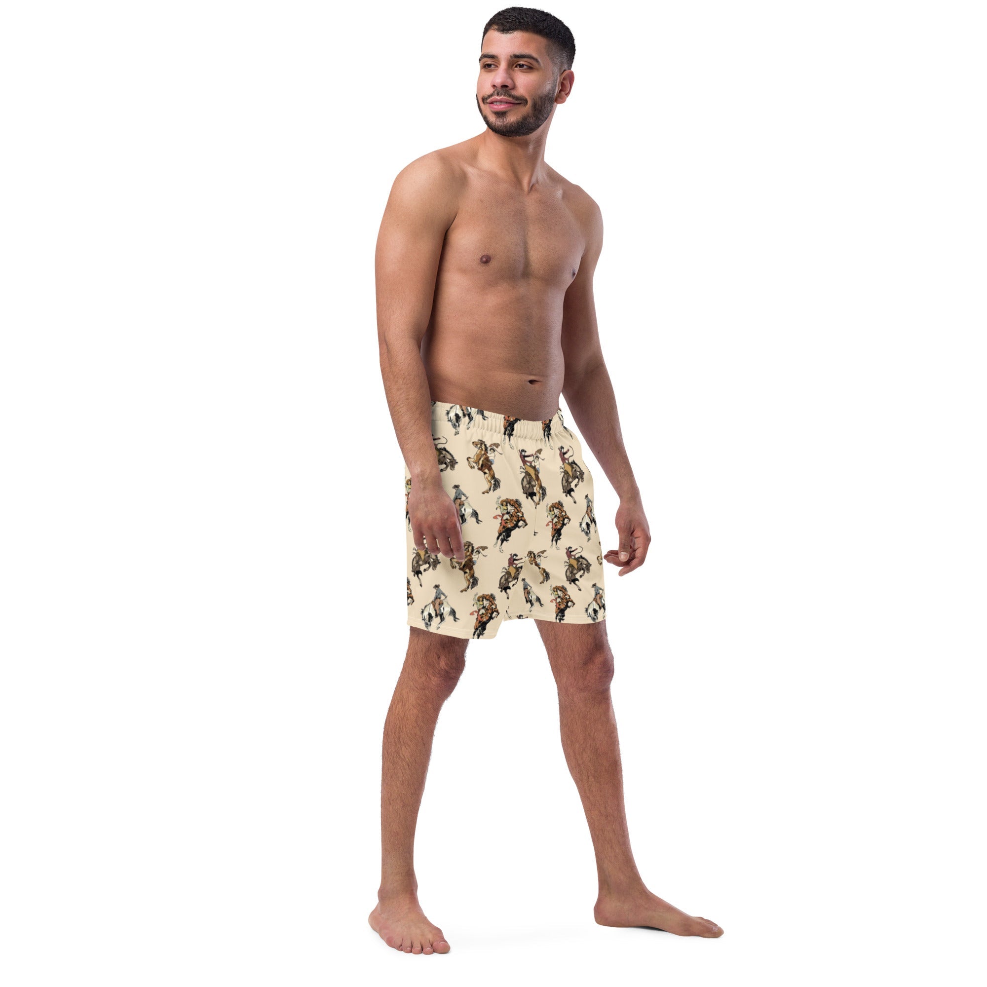 Baha Ranch Yeehaw Vintage Cowgirl Men's Swim Trunks by Baha Ranch Western Wear - product image 5