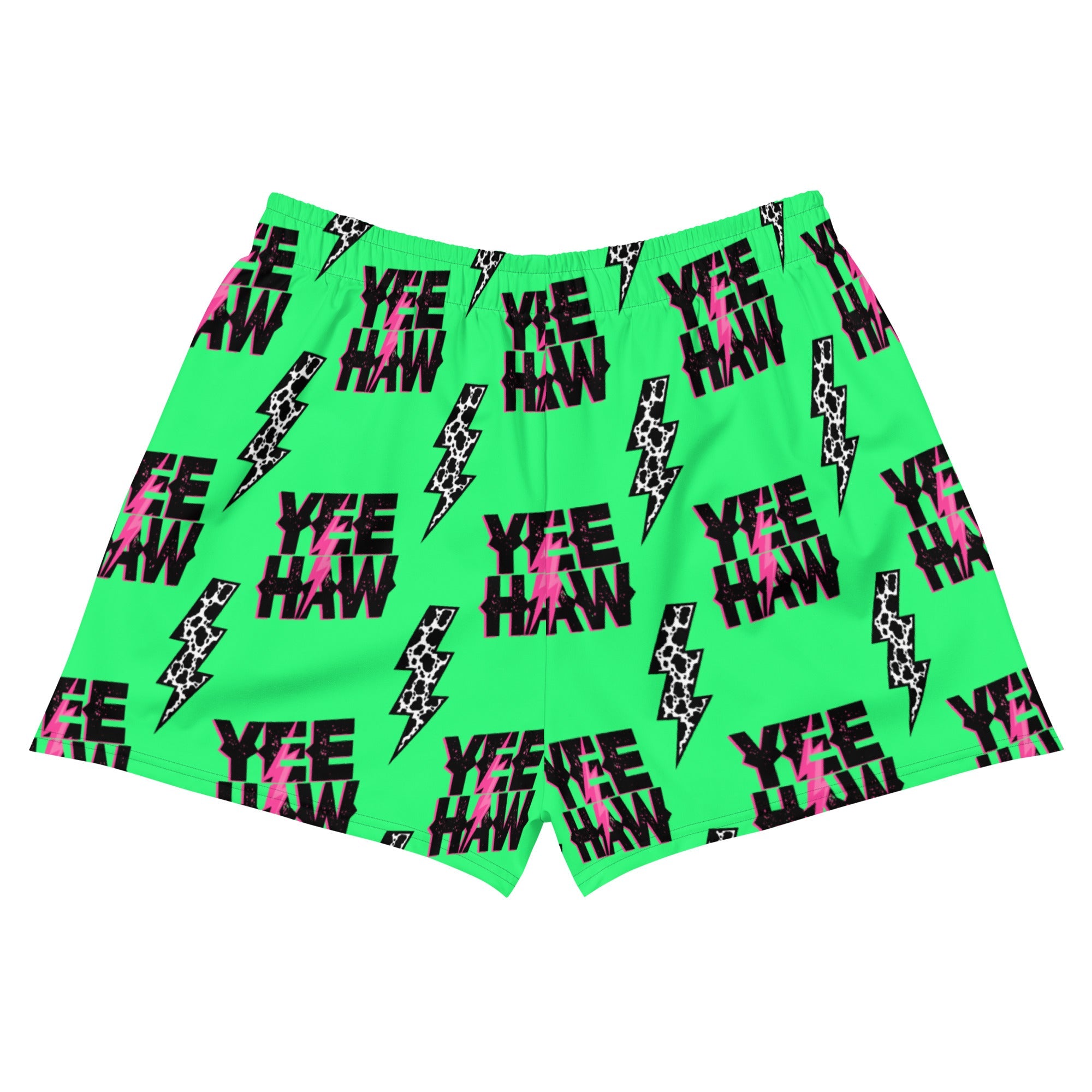 Baha Ranch Neon Yeehaw Women’s Athletic Shorts by Baha Ranch Western Wear - product image 6