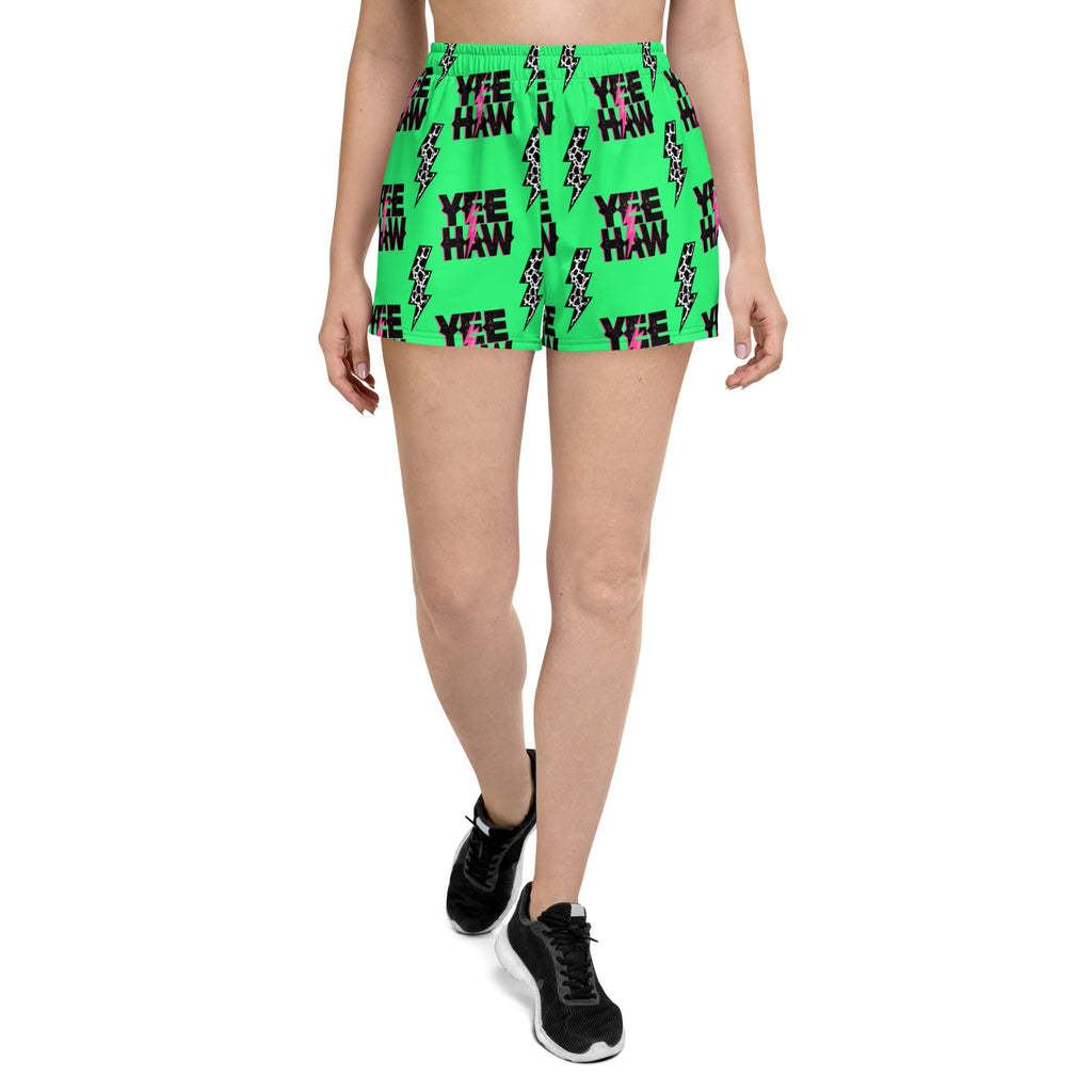 Baha Ranch Neon Yeehaw Women’s Athletic Shorts by Baha Ranch Western Wear - product image 4