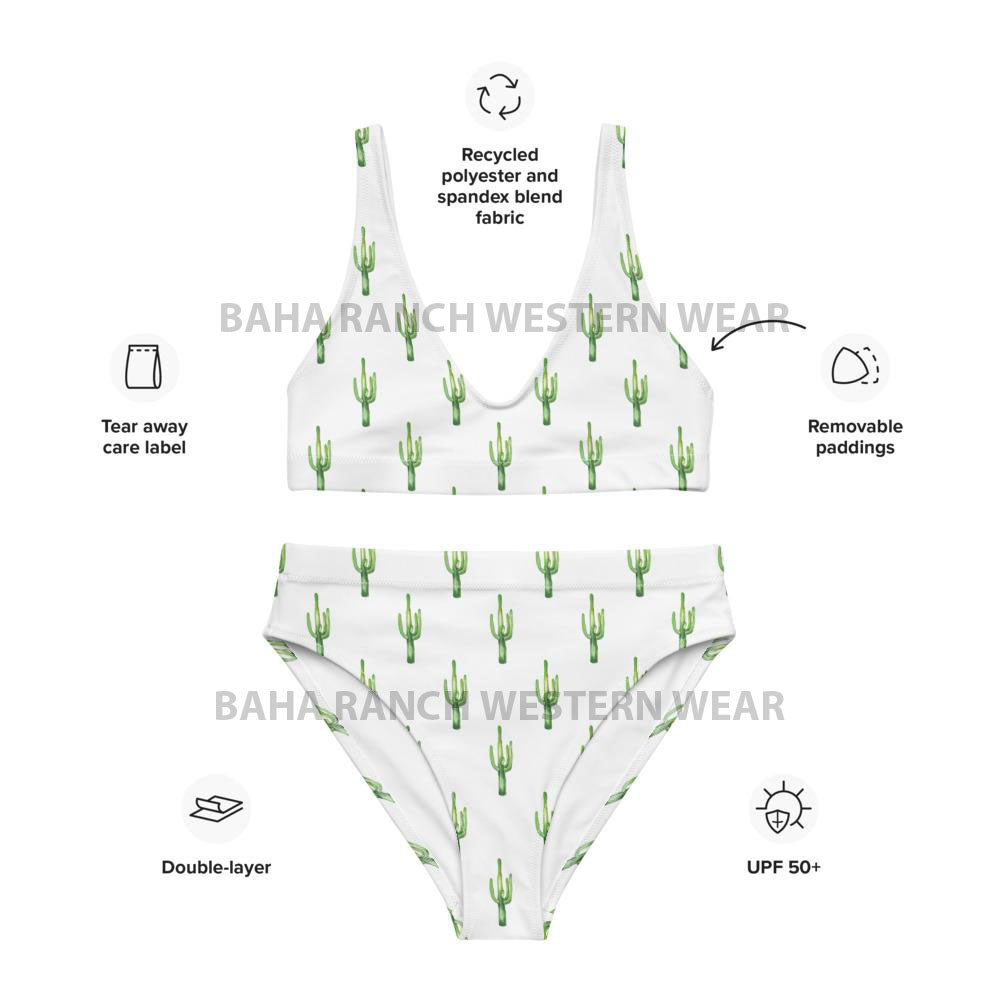 Yeehaw All Over Cactus Bikini by Baha Ranch Western Wear - product image 10
