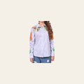 American Darling 100% Satin Cotton Western Shirt – Crystal Rhinestone Cowboy Rodeo Printed Top