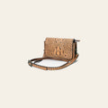 American Darling Western Crossbody Bag Crocodile Embossed Genuine Leather Slim Shoulder Purse 6.5in (H) X 11in (W) X 2.5in (D)