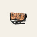 American Darling Western Crossbody Wallet Handcrafted from Tooled Genuine Leather | Floral Carved Flap, Braided Edge & Zip Pocket
