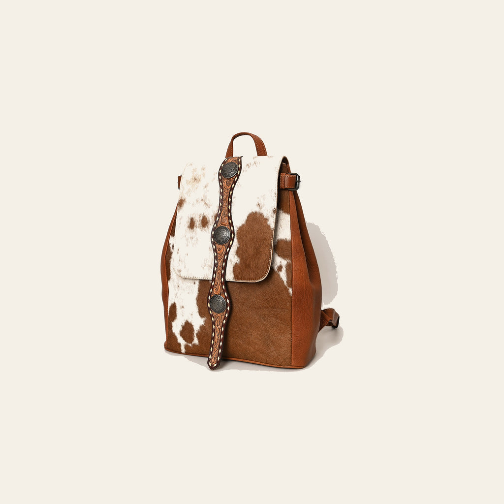 American Darling Western Cowhide Leather Backpack Hand-Tooled Strap Genuine Leather Handmade Western Travel Bag Everyday Backpack Purse