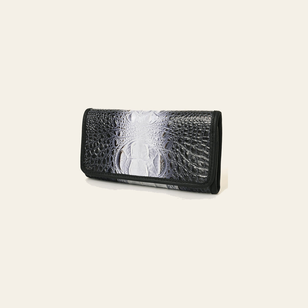 American Darling Crocodile Embossed Genuine Leather Wallet Bag – Premium Western Women’s Clutch with Multiple Card Slots & Secure Compartments