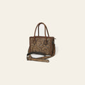 American Darling Western Hand-Tooled Tote Bag – Genuine Leather Floral Carved Carryall with Strap for Everyday Use