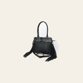 Western Leather Tote Bag with Hand-Tooled Floral Panel Buckstitched Genuine Leather Fringe Tote by American Darling