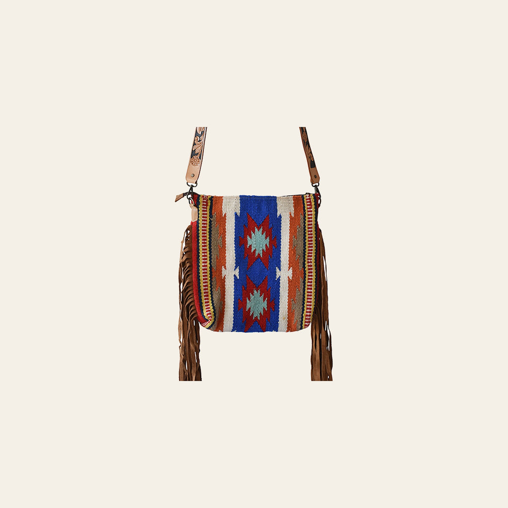 American Darling Crossbody Saddle Blanket Genuine Leather Western Women Bag Handbag Purse | Travel Bags College Casual