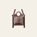 American Darling Western Leather Clutch Bag Hand Tooled Floral Carved Cowhide Purse with Fringes and YKK Zipper