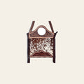 American Darling Western Leather Clutch Bag Hand Tooled Floral Carved Cowhide Purse with Fringes and YKK Zipper