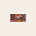 American Darling Western Wallet Bag Hand Tooled Floral Carved Buck Stitched Genuine Vegetable Tanned Leather Purse