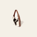 American Darling Hand Tooled Genuine Leather Hobo Bag for Women Hair-On Cowhide Floral Carved Purse with Fringes & YKK Zipper