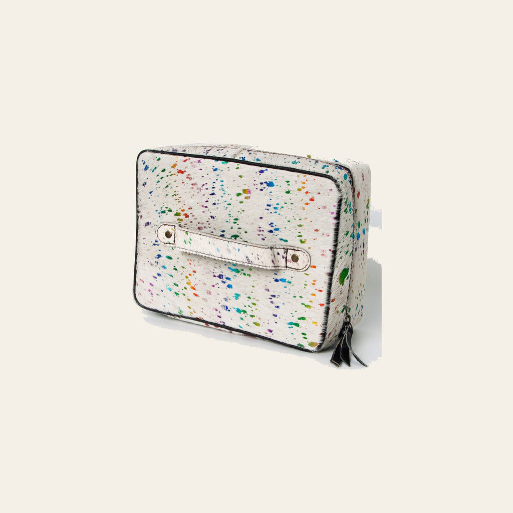 American Darling Jewelry Case for Women - Hair-On Cowhide Eco-Friendly Genuine Leather Travel Organizer